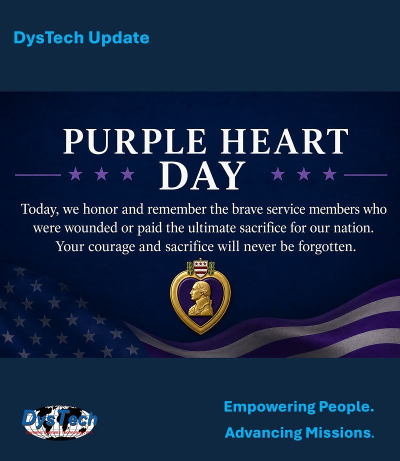 DysTech Honors Purple Heart Day